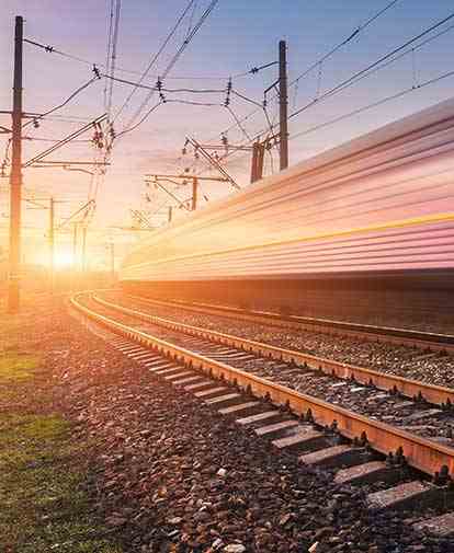 image of train tracks)