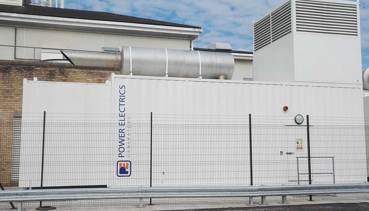 Generator located at healthcare facility