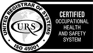URS ISO45001 Certified badge