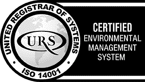 URS ISO14001 Certified badge