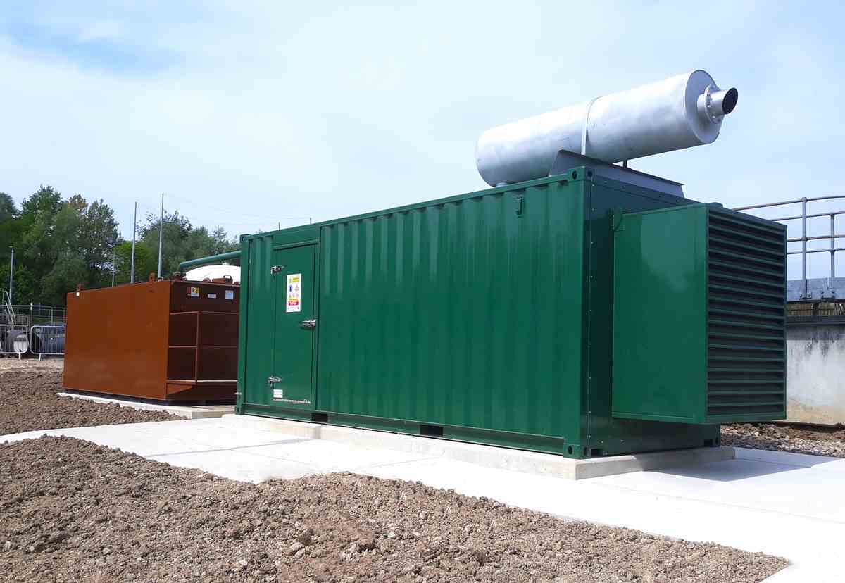 Generator shown on site