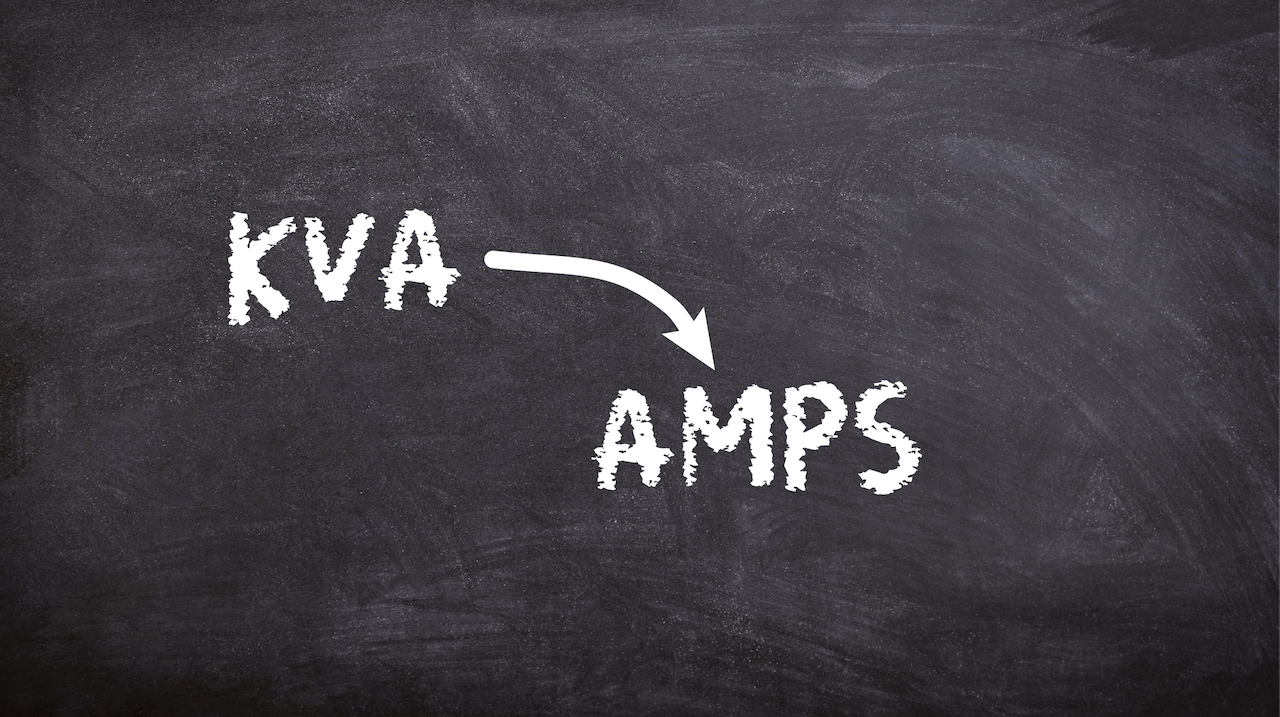 How to convert kVA to amps