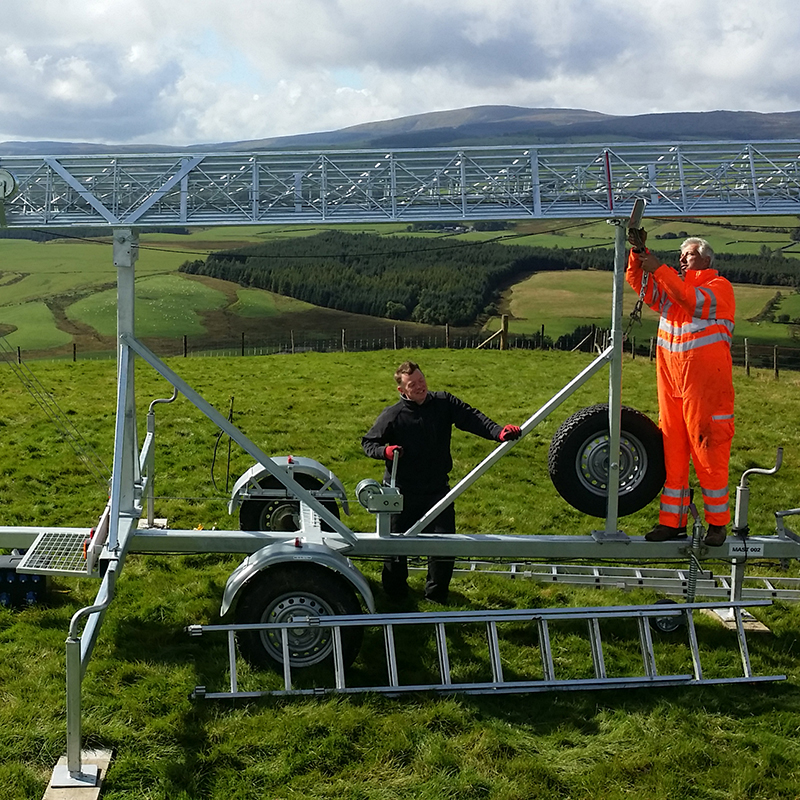 Engineers in a field